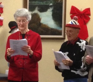 Peggy sings with seniors