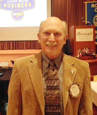 Robert Pierce provided a rotary means business minute